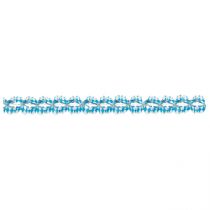 Girlande aus Papier Bayrisch Blau- Länge: 4 m- Durchmesser: 16 cm