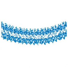 Girlande aus Papier Bayrisch Blau- Länge: 10 m- Durchmesser: 25 cm