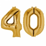 Ballonset Goldene Zahlen  40
