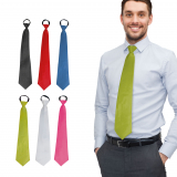 Krawatte, einfarbig mit Gummi