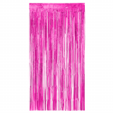 Fransenvorhang metallic Pink