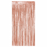 Fransenvorhang roségold metallic