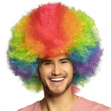 Perücke Clown Regenbogen