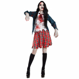 Kostüm Zombie-Schulgirl